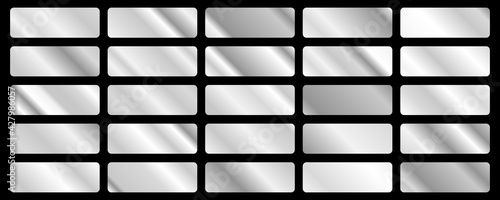 White, silver background texture vector icon seamless pattern. Light, realistic, elegant, shiny, metallic and silver gradient illustration. Mesh vector. Design for frame, ribbon, coin, abstract. 