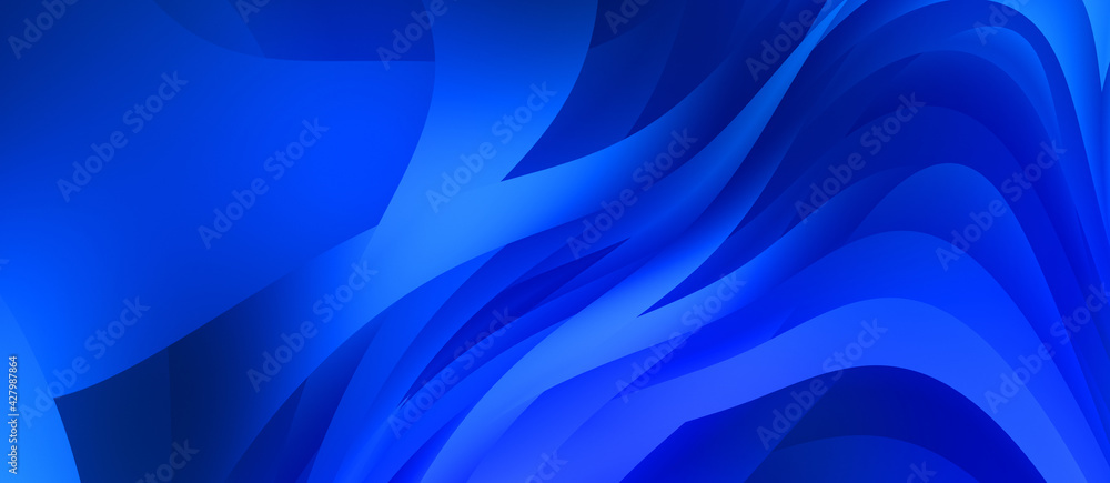 Fototapeta premium Abstract background with colorful gradient. Vibrant graphic wallpaper with stripes design. Fluid 2D illustration of modern movement.