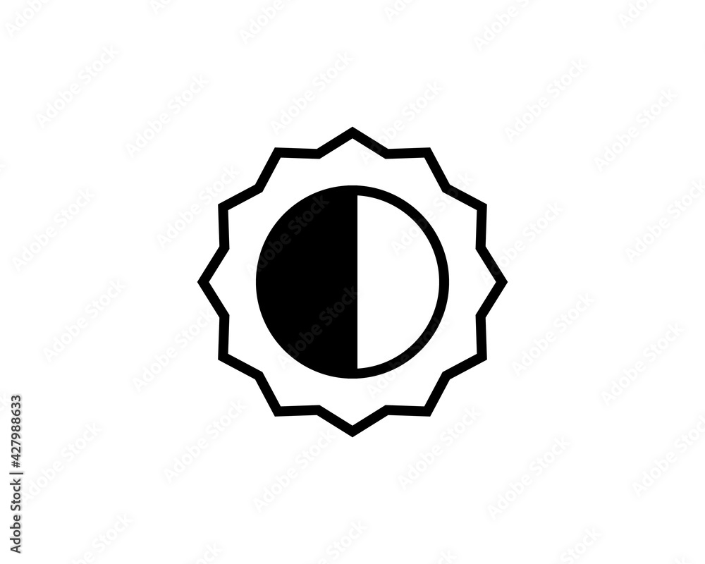 Sun vector border icon. This icon use for admin panels, website, interfaces, mobile apps Sun vector border icon. This icon use for admin panels, website, interfaces, mobile apps
