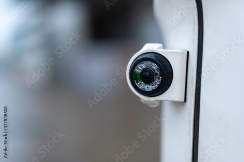 Semi Truck Nearside Dash Camera for Observing the Blind Spots