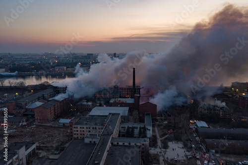 Fire at Nevskaya Manufactura