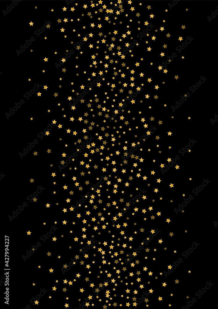 Golden Celebration Glitter Texture. Wedding Confetti Design. Yellow Sequin Shimmer Background. Group Star Illustration. Gradient Shining Pattern