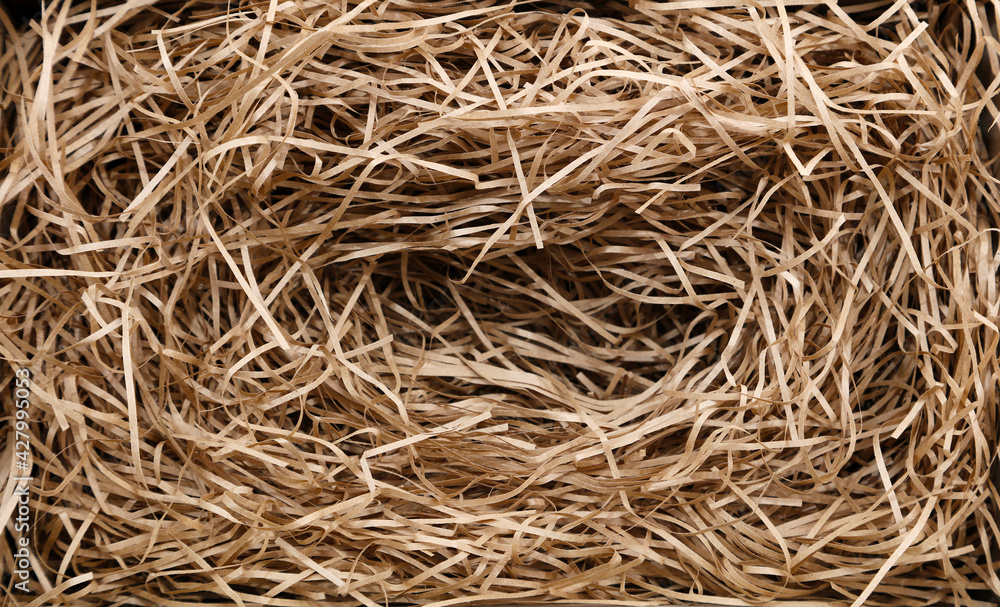 Shredded brown paper Shredded brown paper