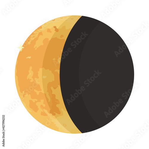 waning crescent moon