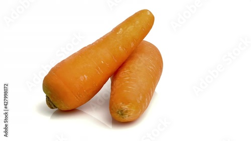 carrots isolated on white background