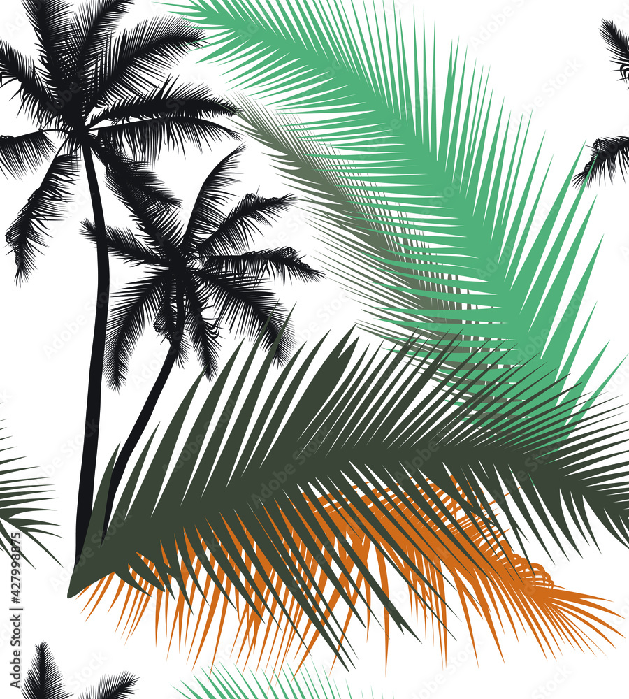 Palm trees - design for textiles