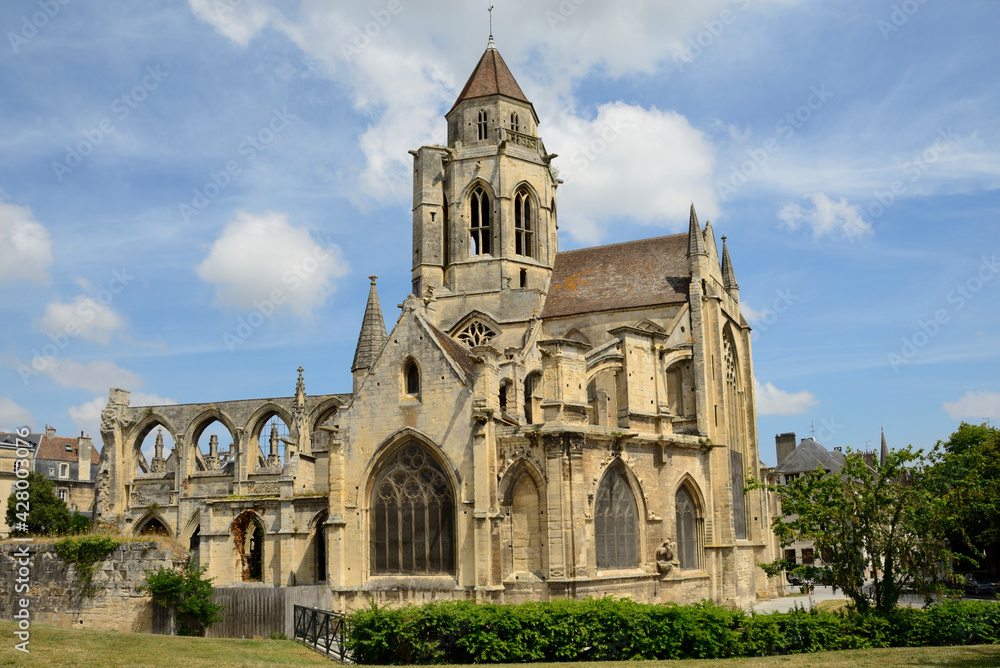 Ruines de l’église Saint-Etienne-le-Vieux à Caen, Normandie, France