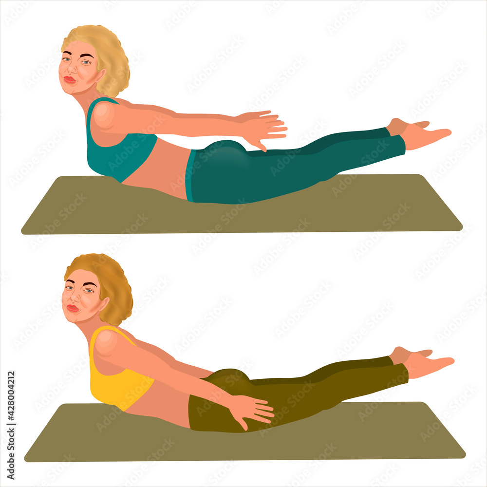 Woman Practicing Yoga Doing Eka Pada Shalabhasana, the Locust Pose  Variation Stock Image - Image of girl, health: 152033165