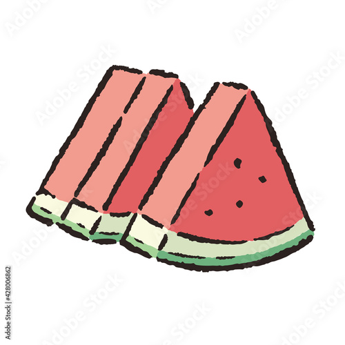 季節_夏_食べ物_スイカ_カット