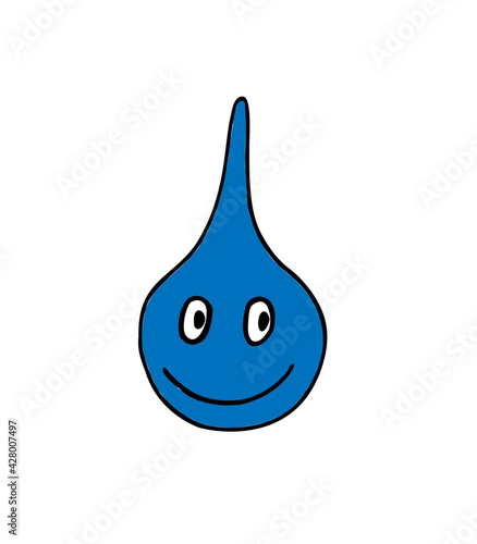 Medical enema, douche bag, isolated on a white background. Vector stylized illustration of a flat design.