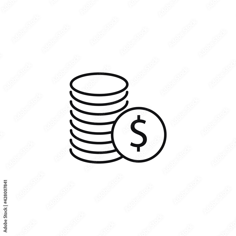 Coin Money Icon Design Coin Money Icon Design