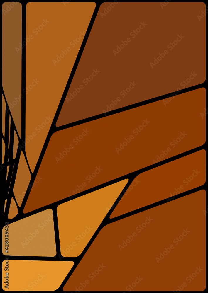 Colorful illustration with black space. Abstract geometric pattern. Mosaic background. Geometrical multicolored shapes. Colorful illustration with black space. Abstract geometric pattern. Mosaic background. Geometrical multicolored shapes.