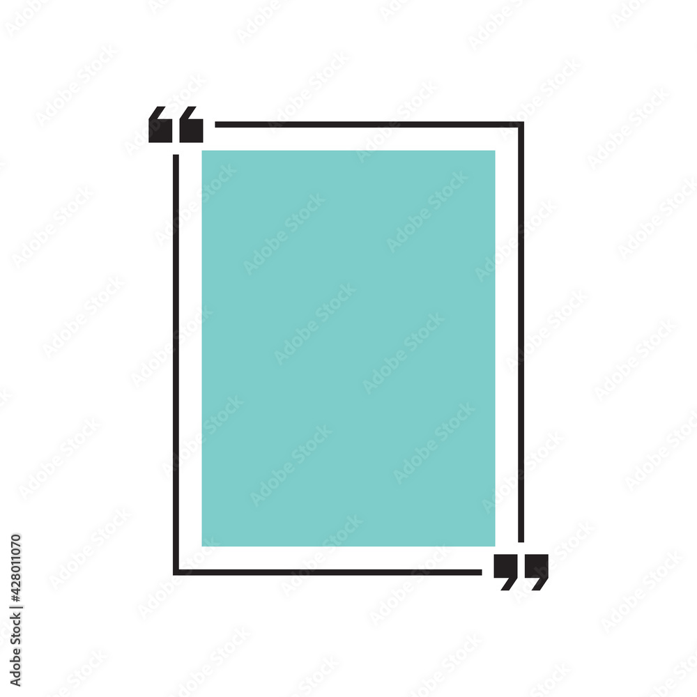 Quote box or bubbles in flat style. Quote box or bubbles in flat style.