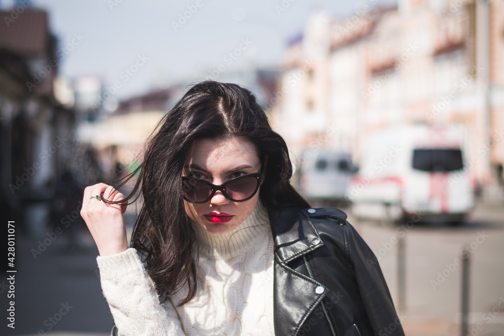 lifestyle fashion portrait of young stylish hipster woman lifestyle fashion portrait of young stylish hipster woman