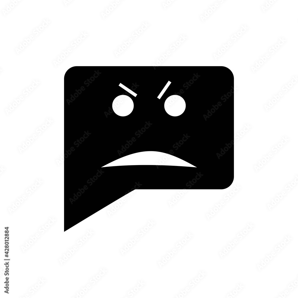 Angry emoticon icon