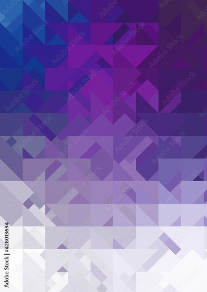 Fototapeta premium Intersecting shapes design on white background. Abstract minimalistic wallpaper. Colorful geometric template.