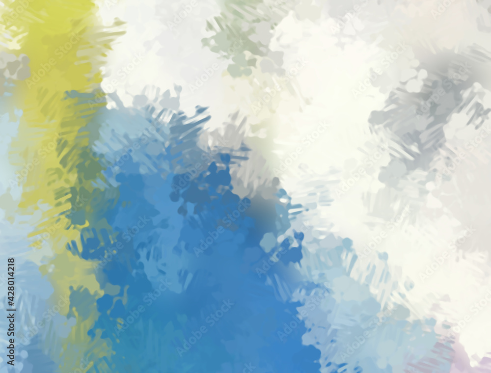 Brushed Painted Abstract Background. Brush stroked painting. Strokes of paint. 2D Illustration.