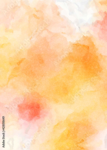 Watercolor painted background. Abstract Illustration wallpaper. Brush stroked painting. 2D Illustration.