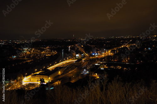 View of Prague at night, scenery of town,  © Samuela