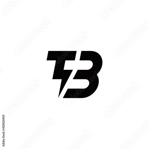 t b 3 tb t3 initial electric logo design vector template © Witari