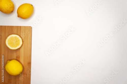 Vegetables and Fruits on white background