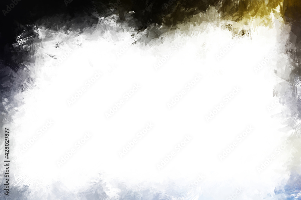 Obraz premium Modern art. Brushed Painted Abstract Background. Brush stroked painting. Strokes of paint. 2D Illustration.´