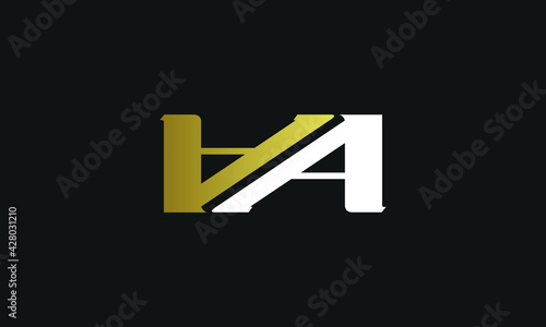 AA Letter Logo Design Template Vector