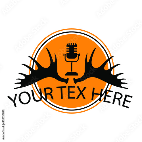 Illustration Vector graphic of antler logo