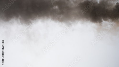 black storm cloud with copy-space background