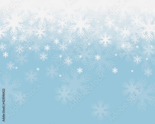 Pastel snowflake light bokeh background