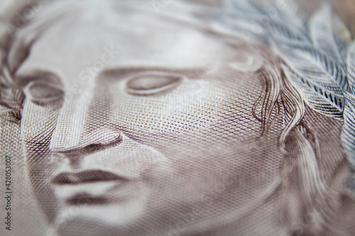 Photos effigy of the republic macro shot from cash