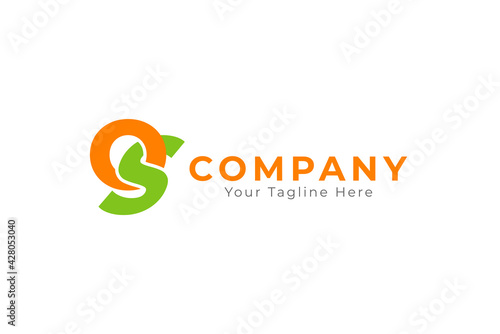 Initial OS Monogram Logo, Usable for Business and company Logos, Flat Vector Logo Design Template, vector illustration