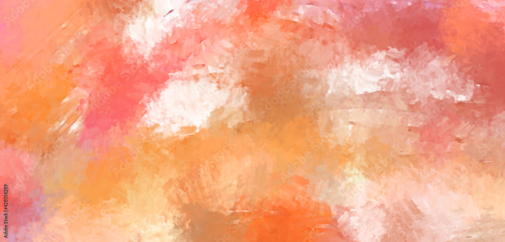 Fototapeta premium Brushed Painted Abstract Background. Brush stroked painting. Strokes of paint. 2D Illustration.