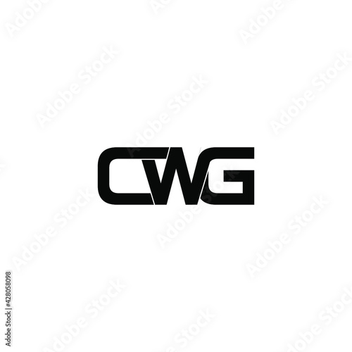 cwg letter original monogram logo design