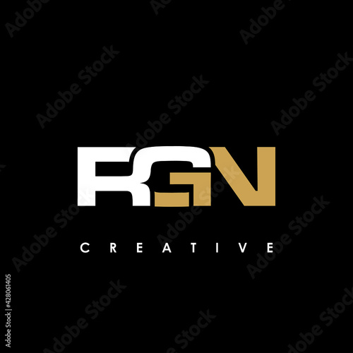 RGN Letter Initial Logo Design Template Vector Illustration