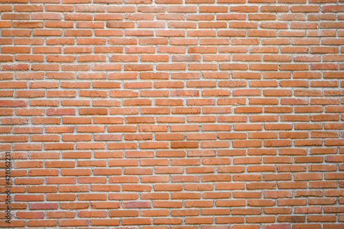Red brick wall texture for background.