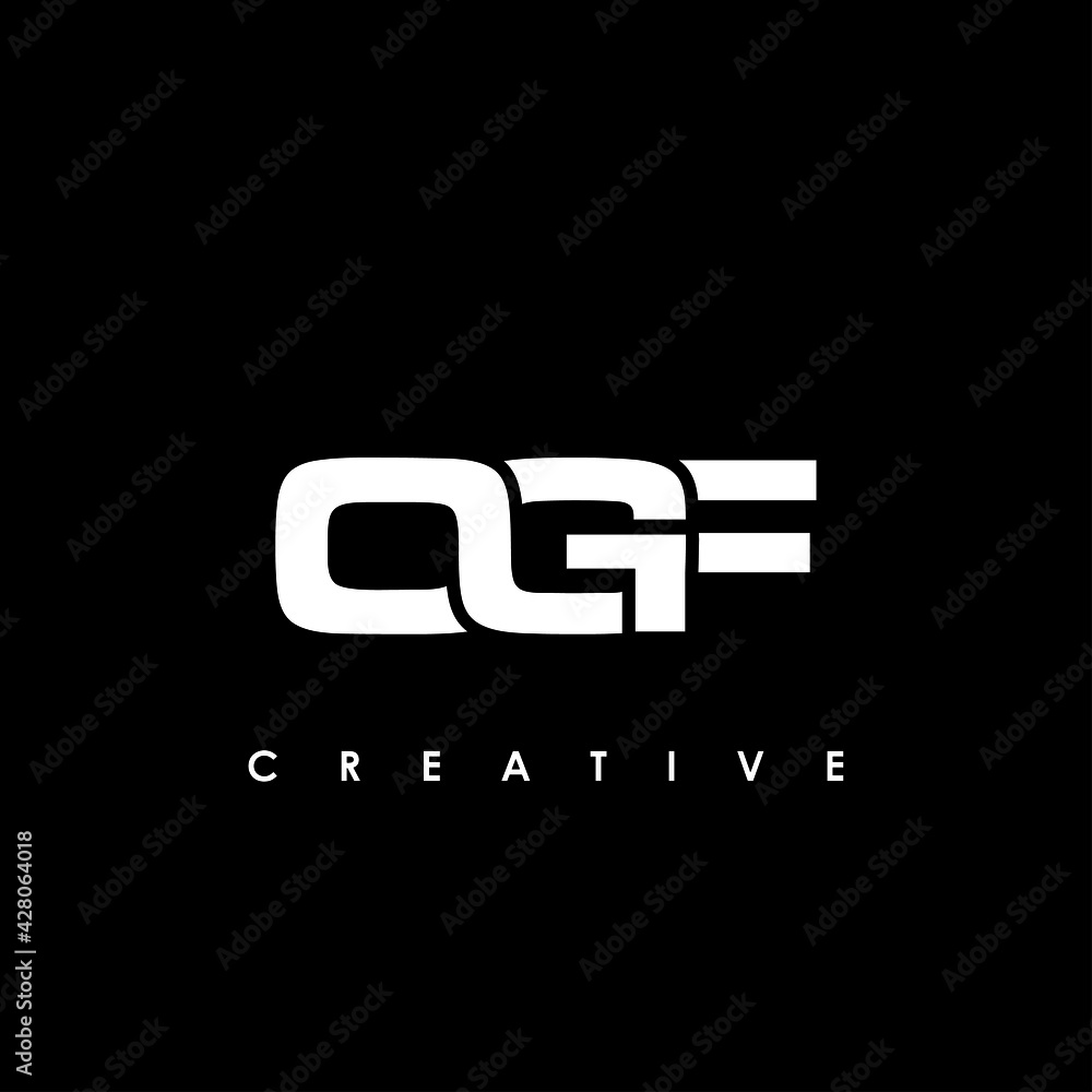 OGF Letter Initial Logo Design Template Vector Illustration OGF Letter Initial Logo Design Template Vector Illustration