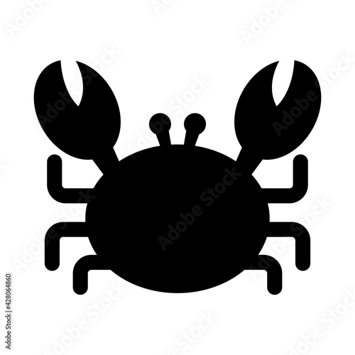 crab animal icon vector