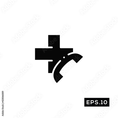 Online Doctor Icon. Healthcare Icon vector Illustration Template For Web and Mobile