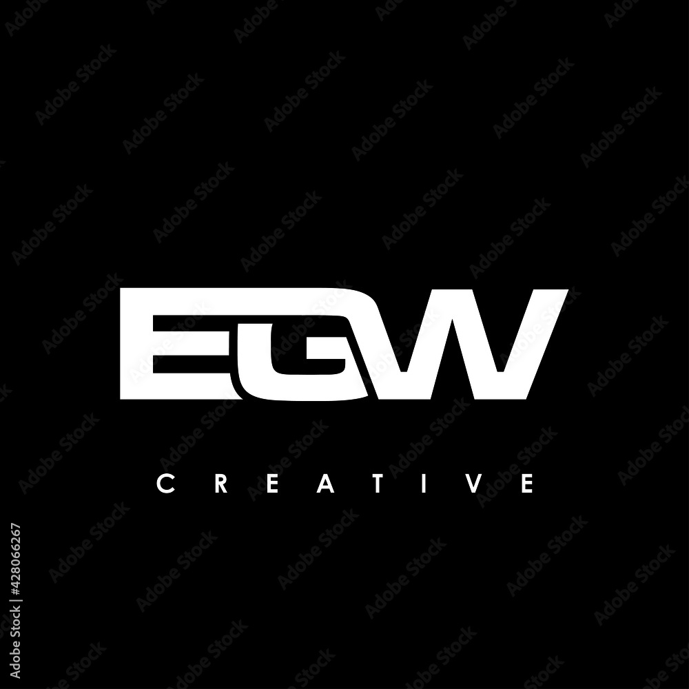 Fototapeta premium EGW Letter Initial Logo Design Template Vector Illustration