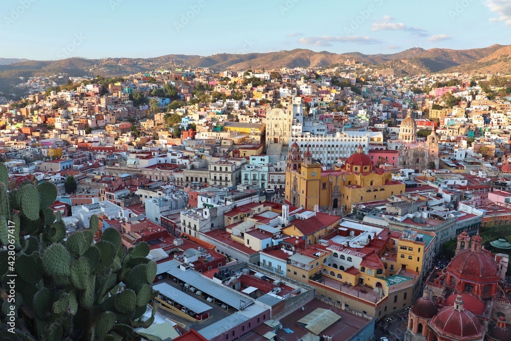 Vista de la hermosa ciudad de Guanajuato en México