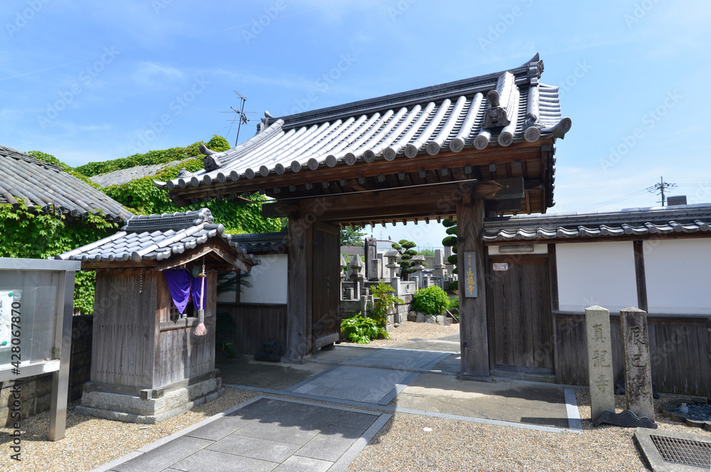 御所町　真龍寺山門　奈良県南葛城郡