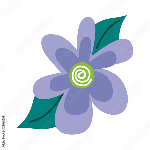 lilac flower and leafs