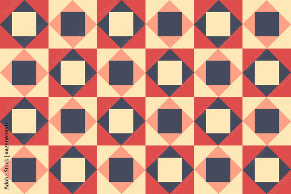 Fototapeta premium patchwork, seamless pattern. vector illustration.