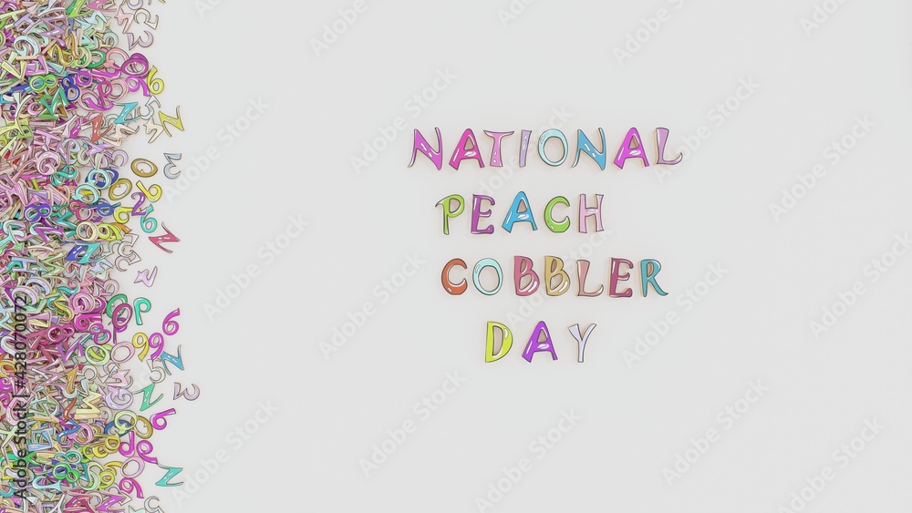 National peach cobbler day National peach cobbler day