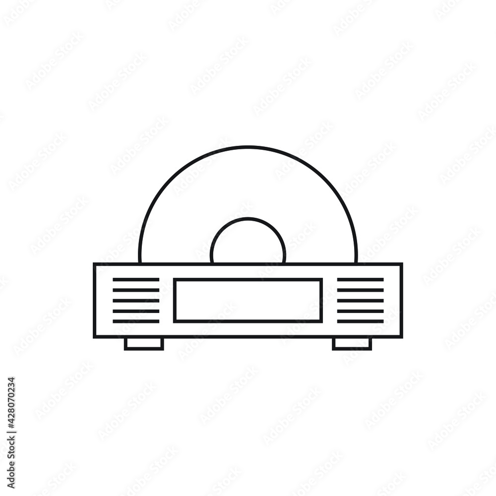 DVD player icon design. vector illustration DVD player icon design. vector illustration