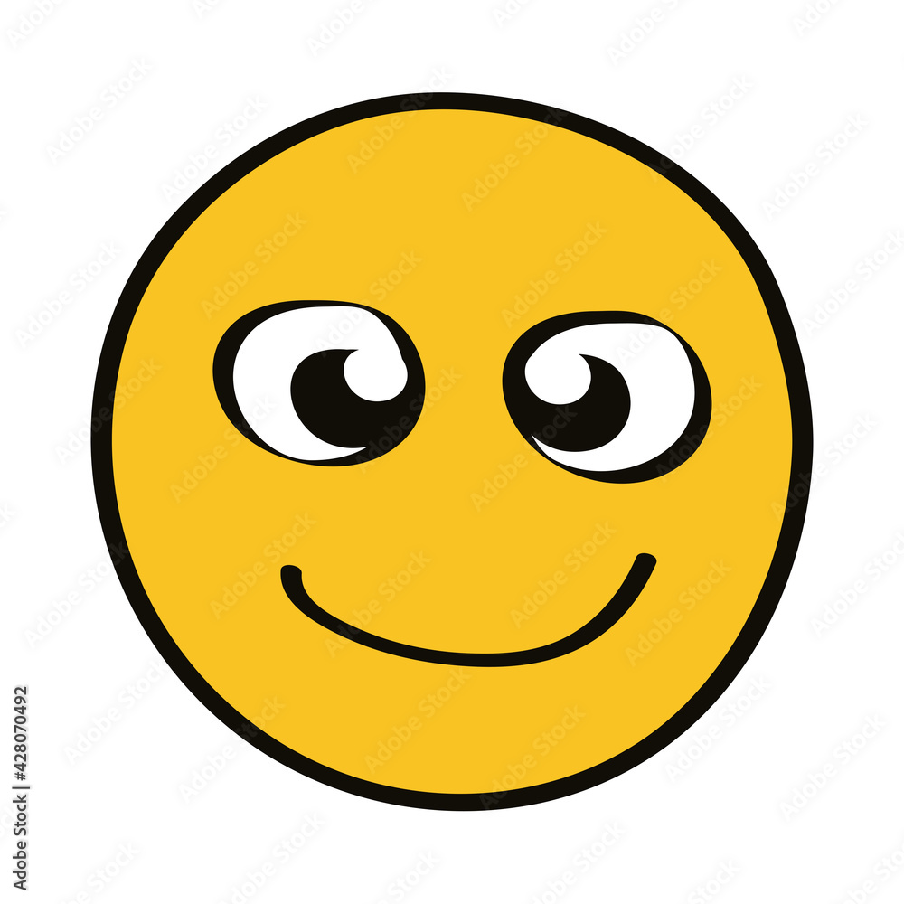 smiling emoji character smiling emoji character