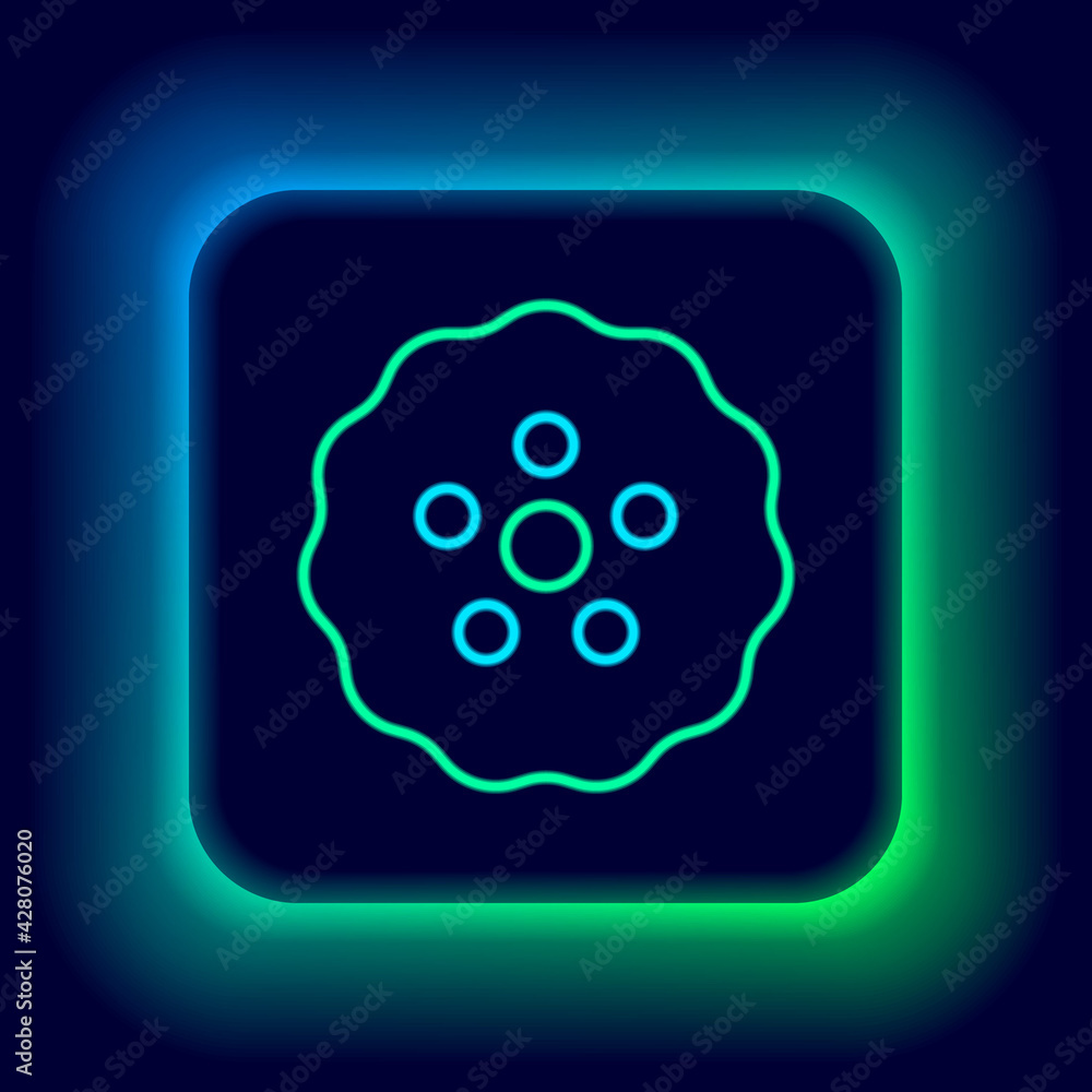 Glowing neon line Gear icon isolated on black background. Cogwheel gear settings sign. Cog symbol. Colorful outline concept. Vector Glowing neon line Gear icon isolated on black background. Cogwheel gear settings sign. Cog symbol. Colorful outline concept. Vector