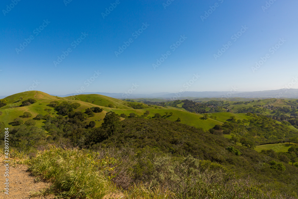 Hills in the Mount Diablo park in the northern California Hills in the Mount Diablo park in the northern California