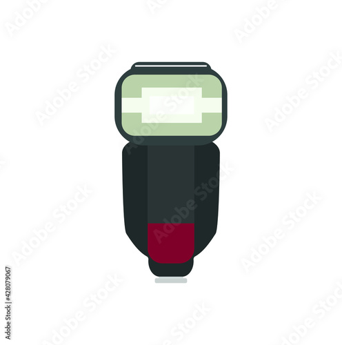 hand flash for photography vector on white background